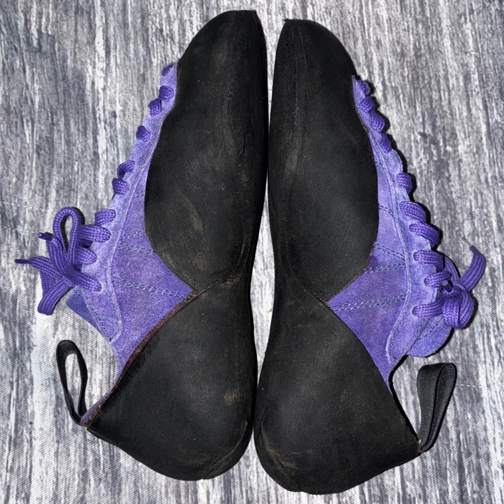 SCARPA Rock Climbing Lace Up Sued Purple Black Women Size EU 36 1/2 - Picture 6 of 13